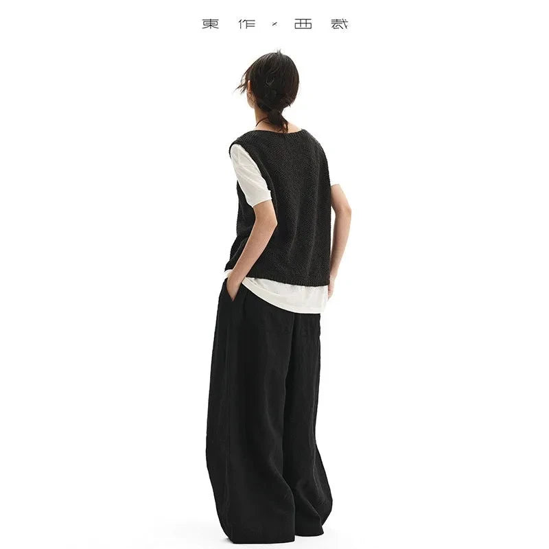 Natural Fiber Linen Pants