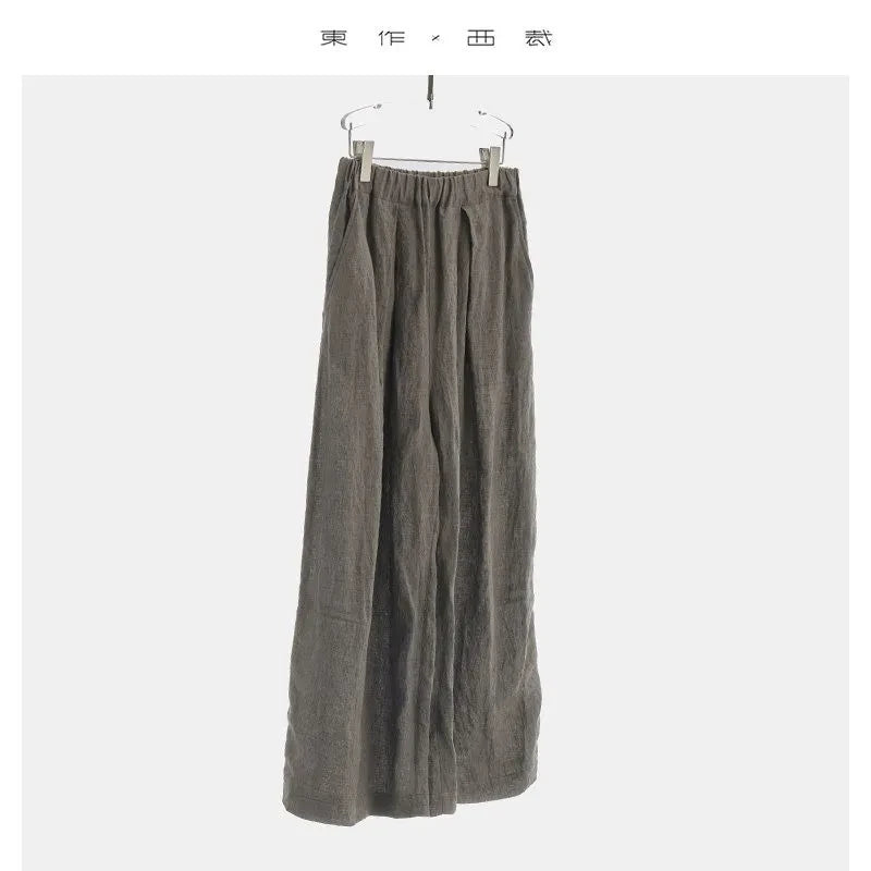 Natural Fiber Linen Pants