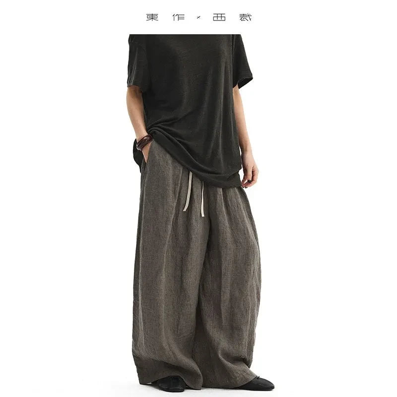 Natural Fiber Linen Pants