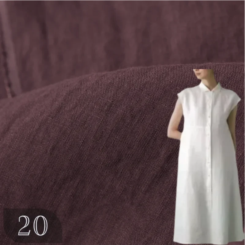 Breathable Pure Linen Summer Dress Fabric