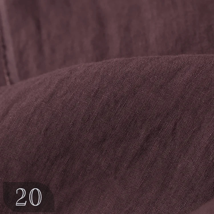 Breathable Pure Linen Summer Dress Fabric